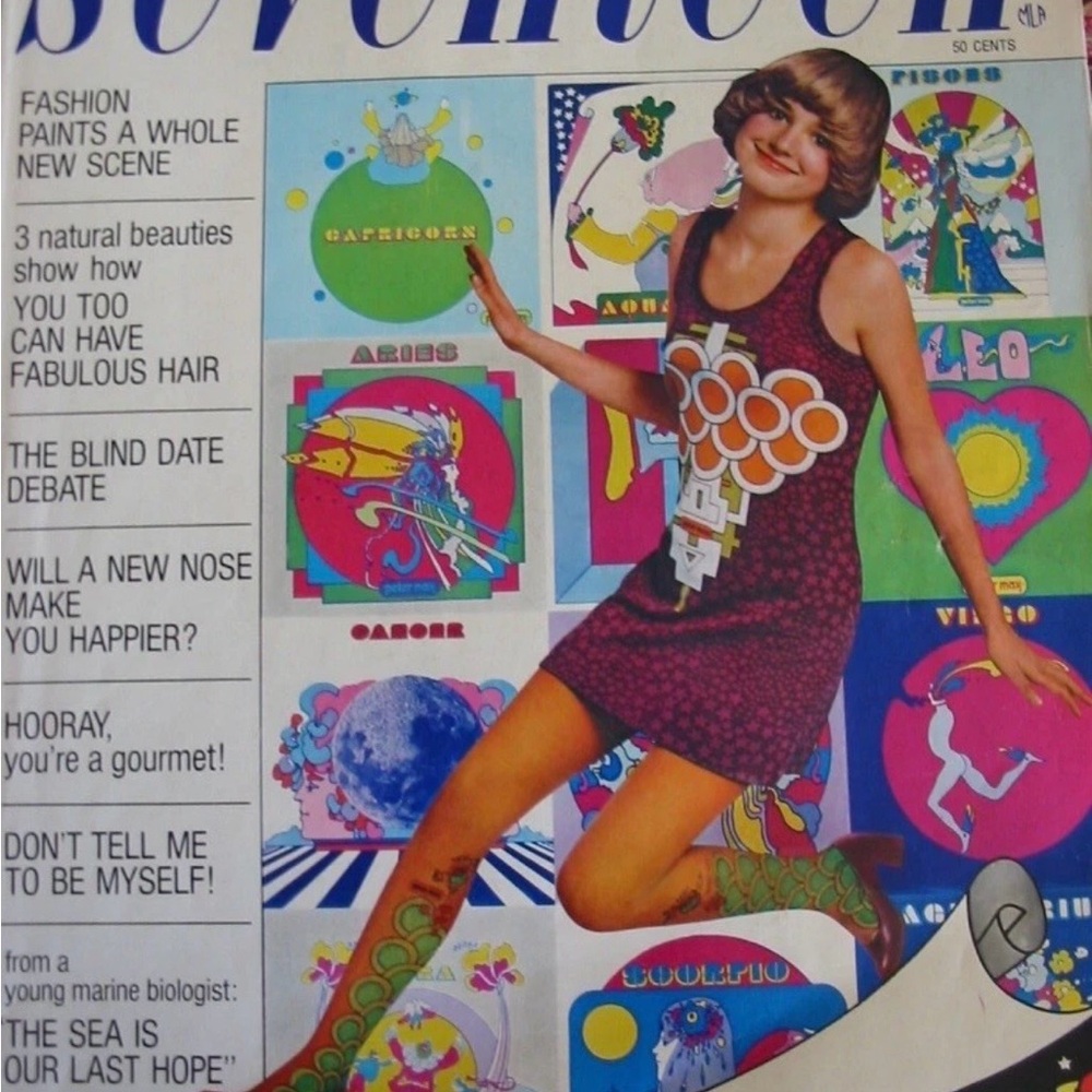 1960s Peter Max juniors dress size size S